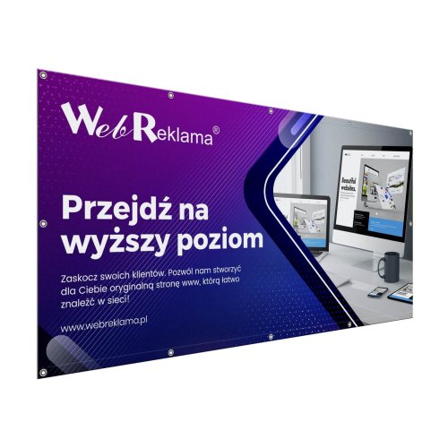 Baner frontlit powlekany 200cm x 100cm